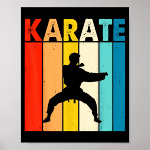 Affiche Karate Vintage