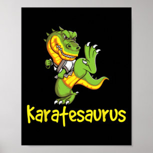Affiche Karatesaurus - Karateka Martial Arts Self Defense