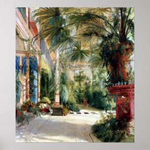 Affiche Karl Blechen l'intérieur de la Chambre de paume