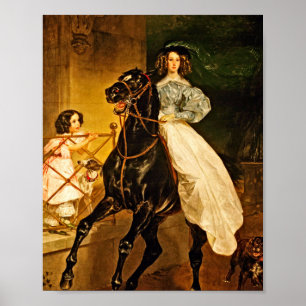 Affiche Karl Bryullov - Un cavalier