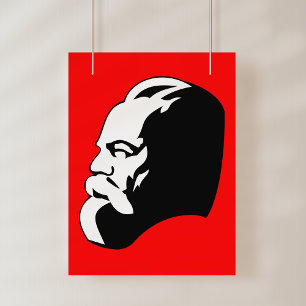 Affiche Karl Marx, communisme, socialisme, Union soviétiqu