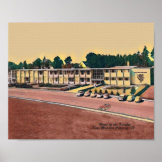 Affiche Karlsruhe - photo du lycée américain