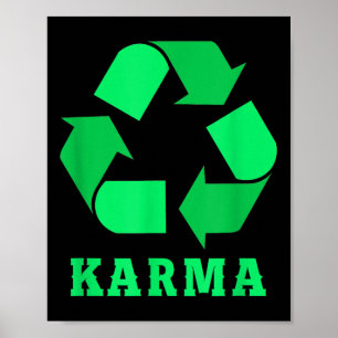 Affiche Karma Recyclage De l'environnement Protection Clim