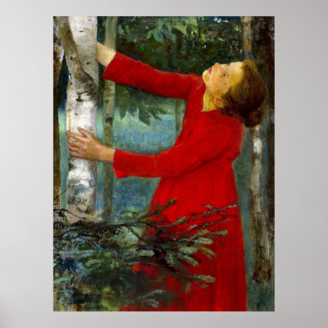 Affiche Károly Ferenczy - Chant d'oiseau (Devant)