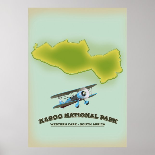 Affiche Karoo National Park Western Cape Afrique du Sud ca (Devant)