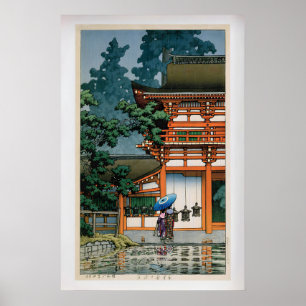 Affiche Kasuga Shrine, Nara par Kawase Hasui Vintage