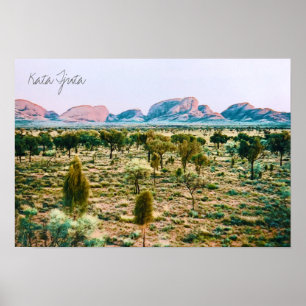 Affiche Kata Tjuta Les Olgas Australie Centrale Voyage