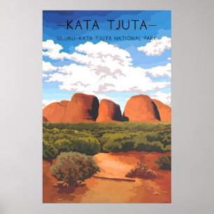 Affiche Kata Tjuta - Parc national d'Uluru Kata Tjuta