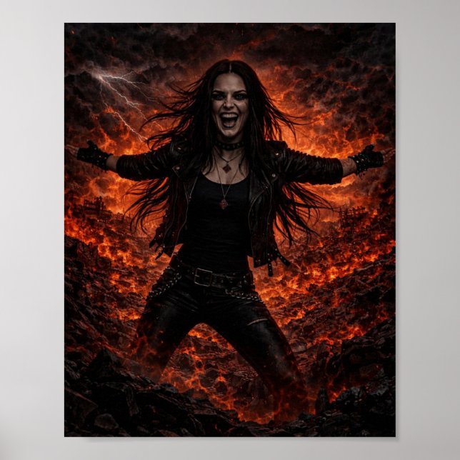 Affiche Kathryn Darke riante (Devant)