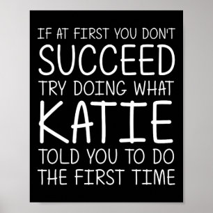 Affiche Katie Nom cadeau Anniversaire Personnalisé Funny C