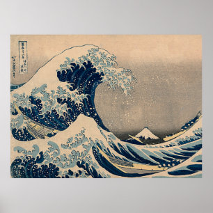 Affiche Katsushika Hokusai. La Grande Vague au large de Ka