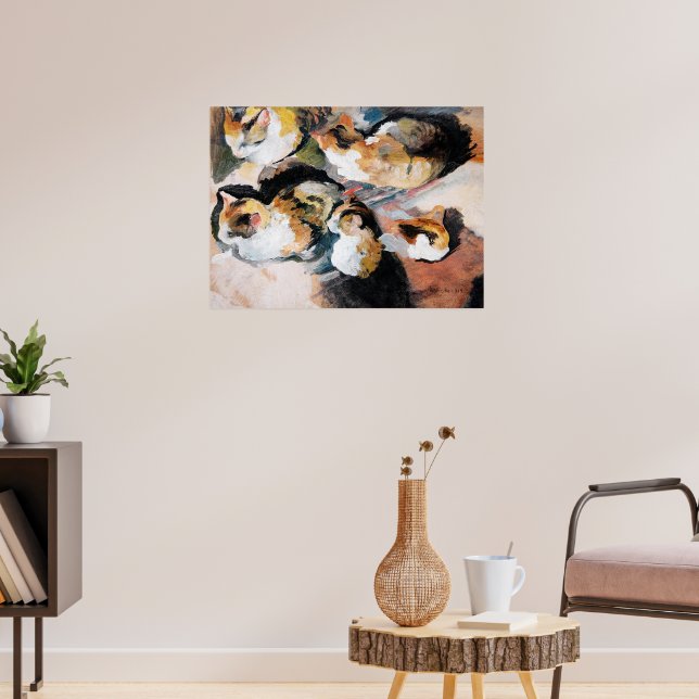 Affiche Katzenstudien (Étude d'un chat) 1909 (Salon 3)