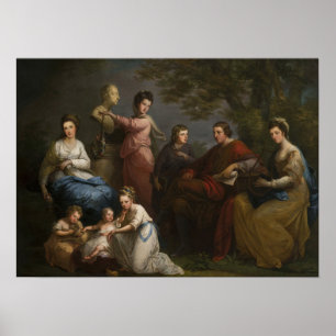 Affiche Kauffman - Famille du comte de Gower 1772
