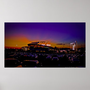 Affiche Kauffman Stadium Kansas City HUGE Canvas Art Print