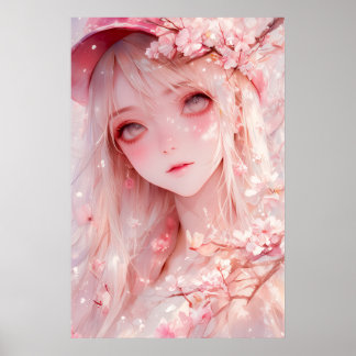 Affiche Kawaii Anime Girl