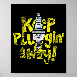 Affiche Kawaii Bougie d'allumage Conserver le plug-in de d