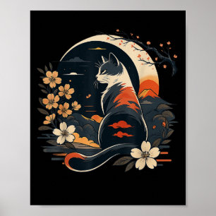 Affiche Kawaii Chat Anime Japonais Drôle Art Hommes Femmes