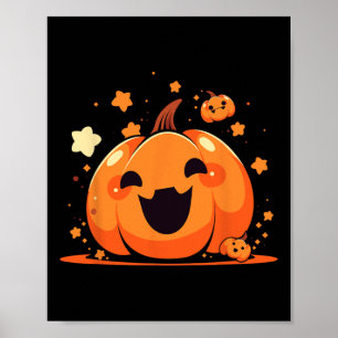 Affiche Kawaii Citrouille Anime Cottagecore Hommes Enfants