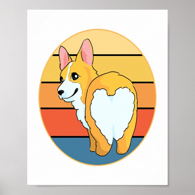 Affiche Kawaii Corgi (Devant)
