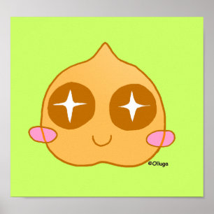 Affiche Kawaii de pois chiche