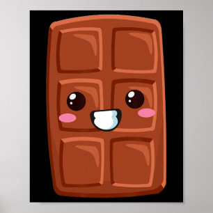 Affiche Kawaii Halloween Groupe Costume Party S'mores Choc