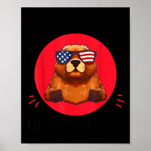 Affiche Kawaii Marmotte J'adore Juste Les Marmotte Mignonn