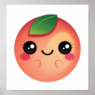 Affiche Kawaii Peach