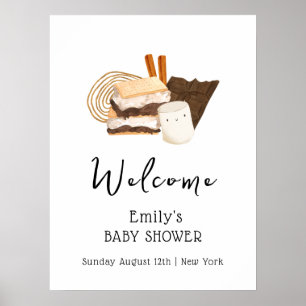 Affiche Kawaii S'more Fun Baby shower Bienvenue