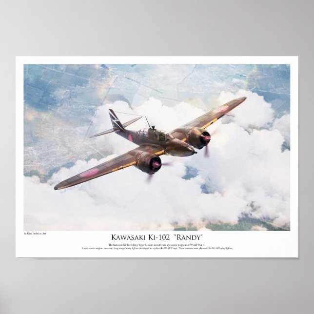 Affiche Kawasaki Ki-102 "Randy" (Devant)