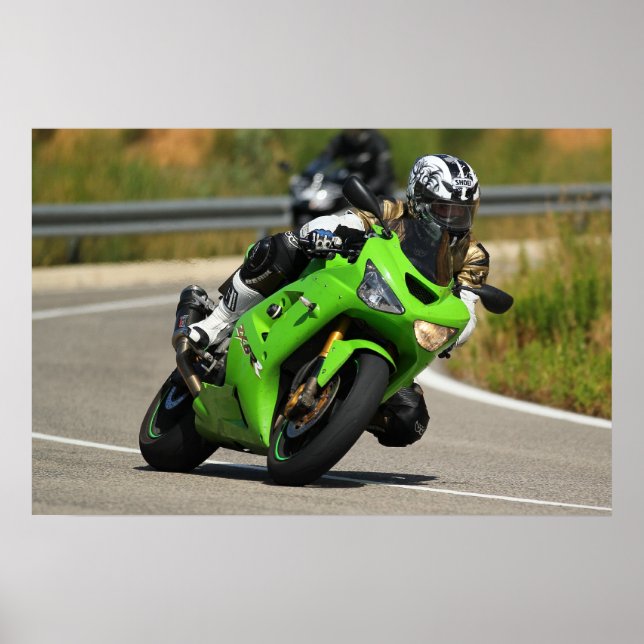AFFICHE KAWASAKI ZX6R (Devant)