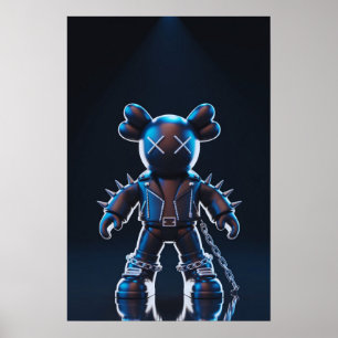 Affiche Kaws Companion : Graffiti Splash