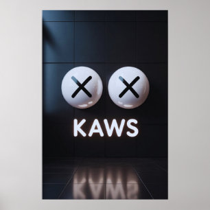 Affiche Kaws Companion : Graffiti Splash