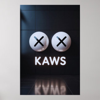 Affiche Kaws Companion : Graffiti Splash