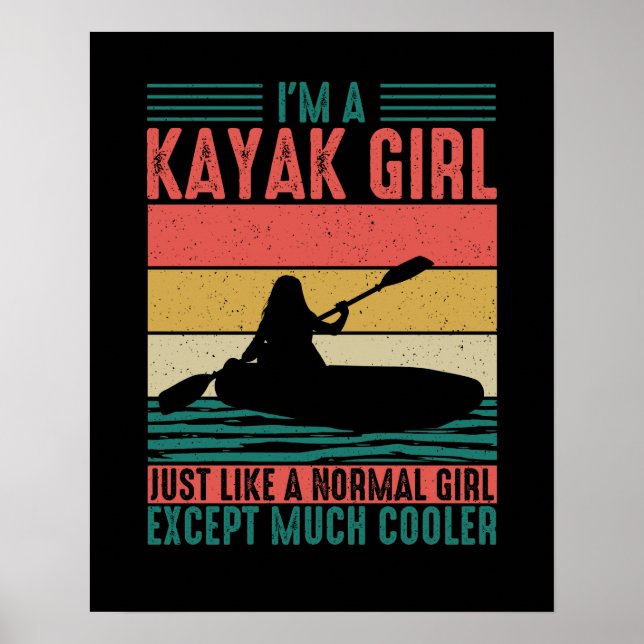 Affiche Kayak fille mais Glacière (Devant)