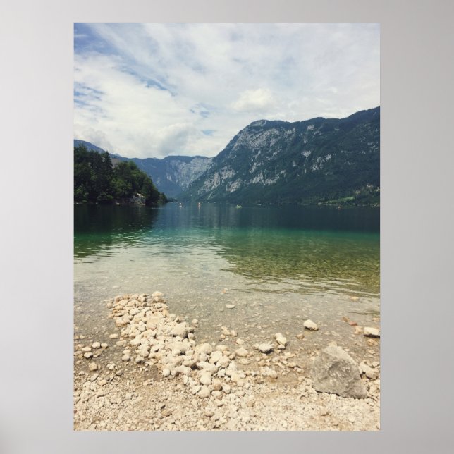 Affiche Kayakers à l'écart sur le lac Photo (Devant)