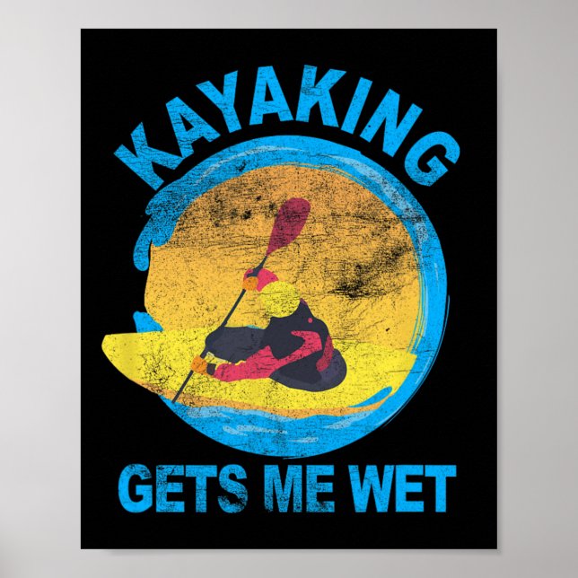 Affiche Kayaking M'Accueille Humide Halloween Fun (Devant)