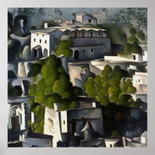 Affiche Kayakoy Fethiye The Ghost Village Abstract Art