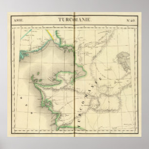 Affiche Kazakhstan, Ouzbékistan