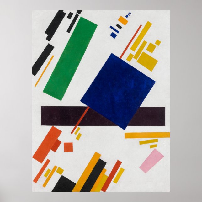 Affiche Kazimir Malevich Composition du suprématisme (Devant)
