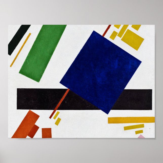 Affiche Kazimir Malevich - Composition suprématiste (Devant)