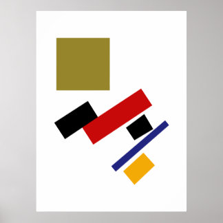Affiche Kazimir Malevich Suprématisme