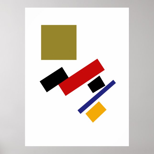 Affiche Kazimir Malevich Suprématisme  (Devant)