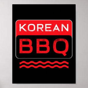 Affiche Kbbq Coréen Bbq Lover Chef asiatique Barbecue Food