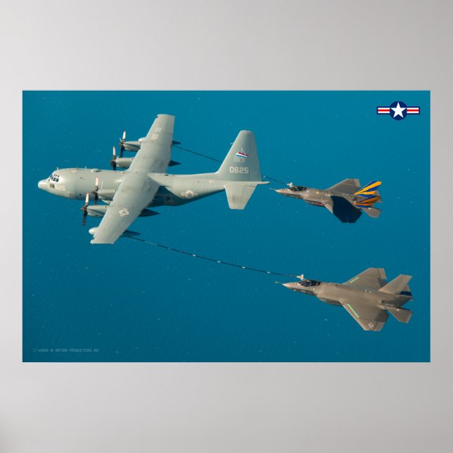 Affiche KC-130R HERCULES et F-35C LIGHTNING II (Devant)