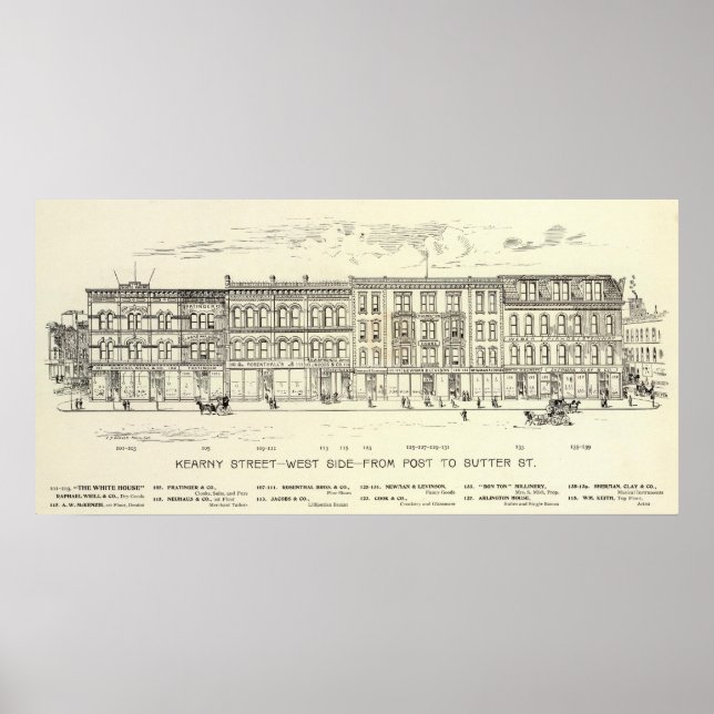 Affiche Kearny, Post et Sutter West Side (Devant)