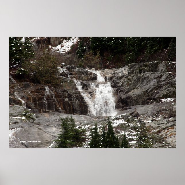 Affiche Keekwulee Falls, Washington, États-Unis (Devant)
