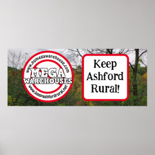 Affiche Keep Ashford Rural   Pas d'entrepôts Mega