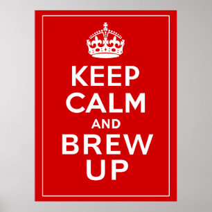 Affiche Keep Calm and Brew Up ~ British Fun