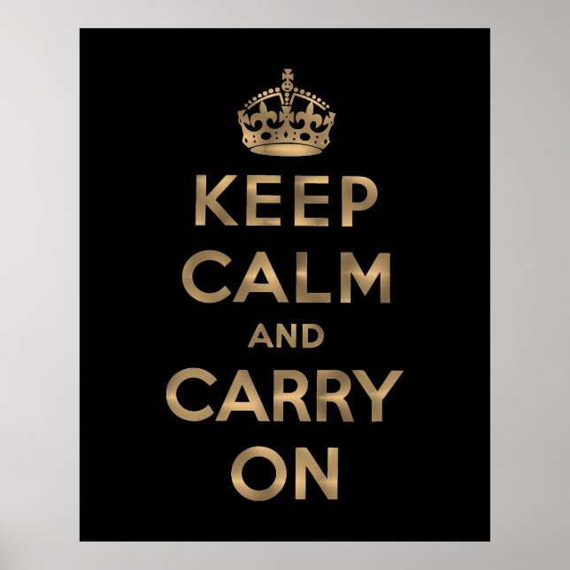 Affiche Keep Calm and Carry (Devant)