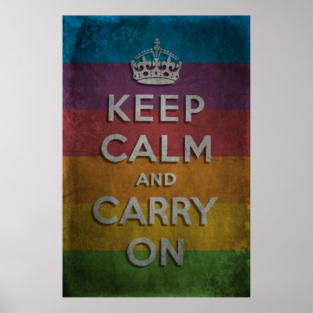 Affiche Keep Calm and Carry (Devant)